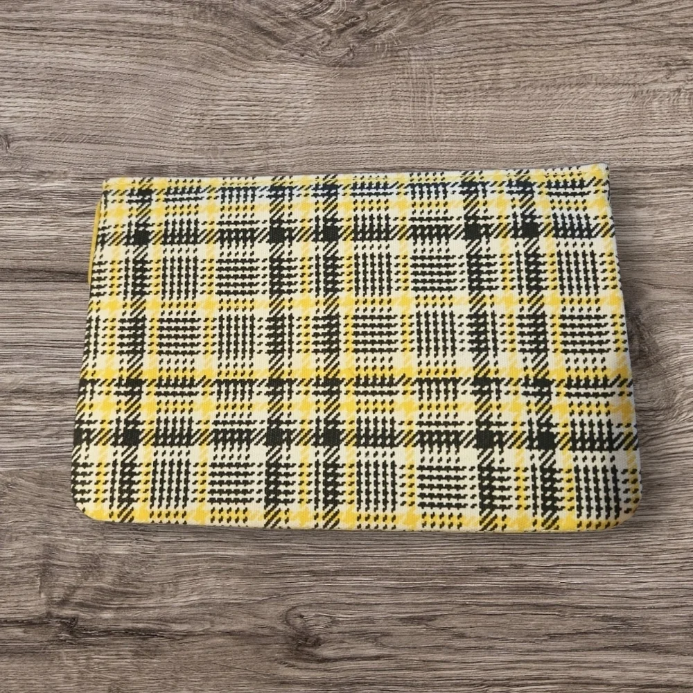 Ipsy, Brown & Yellow Cosmetic Bag-NWOT